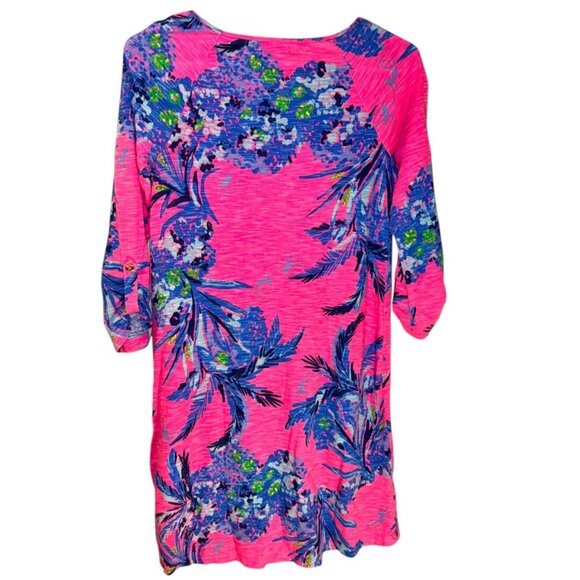 Lilly Pulitzer Womens Pink Floral 3/4 Sleeve Dress Size XSmall - Picture 3 of 7